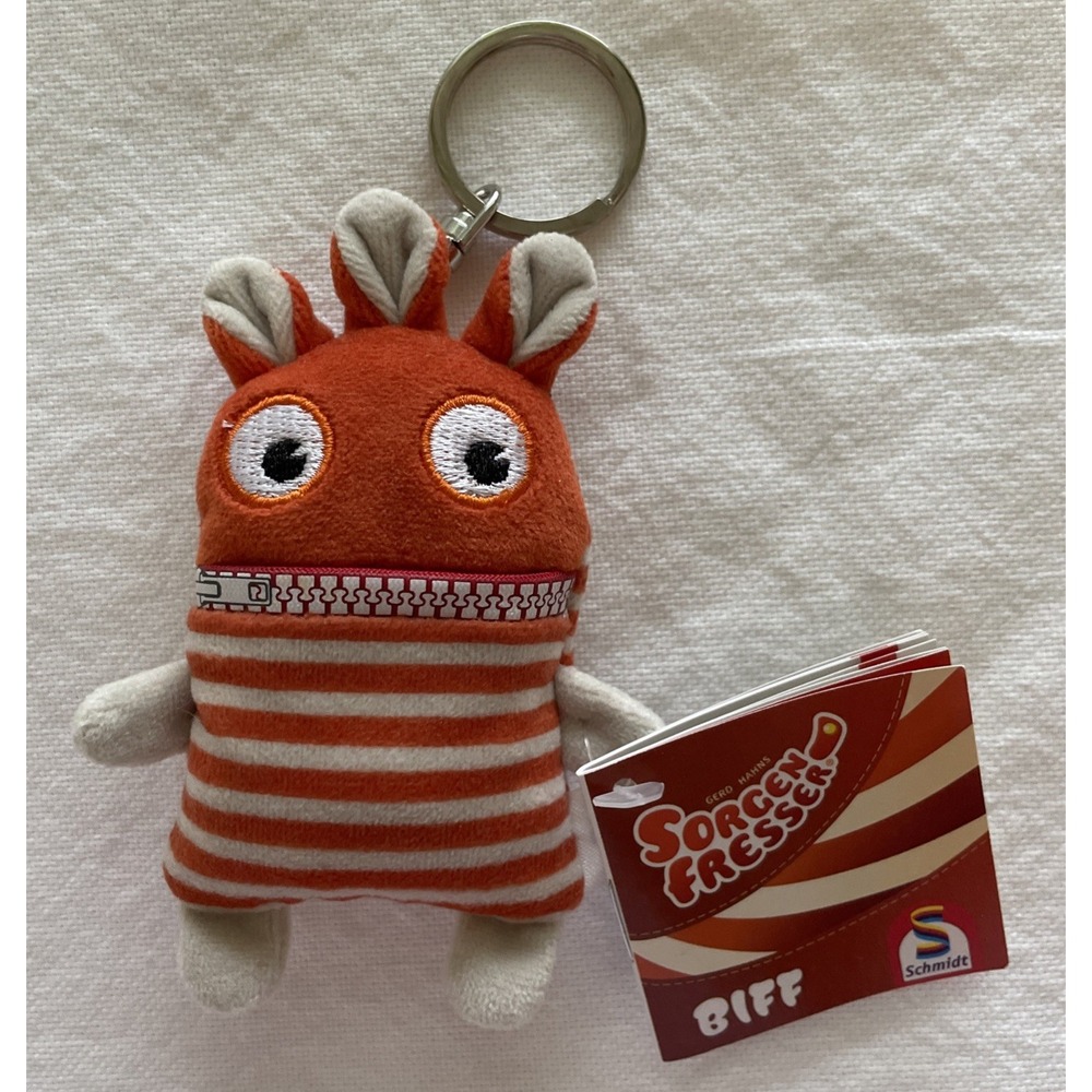 Sorgen Fresser Worry Eater Biff Zip Mouth Plush toy Keychain 42331 NEW WITH TAG